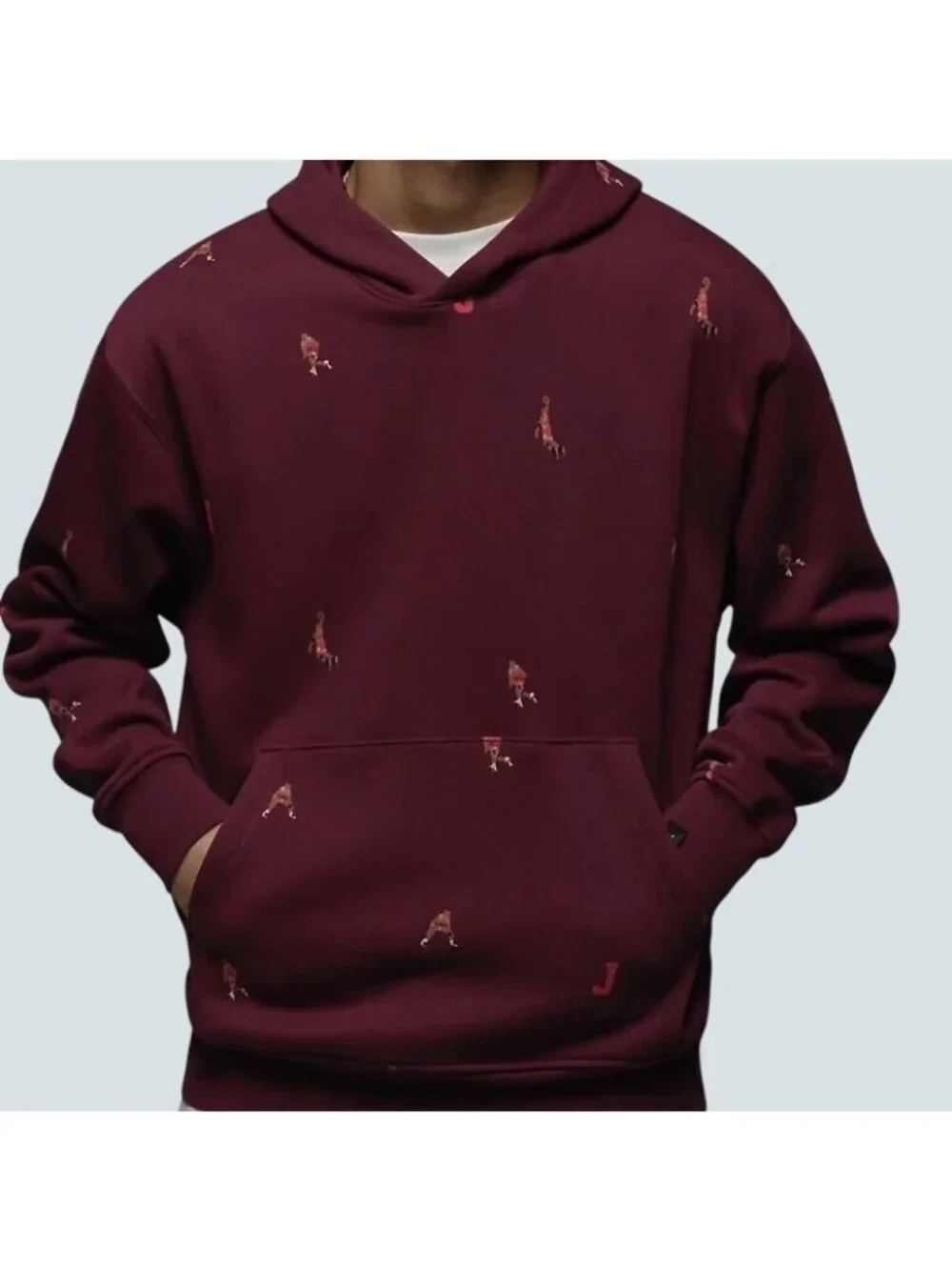 Nike Air Jordan Essentials Holiday Fleece Hoodie 3XL Burgundy NWT DV9392-680